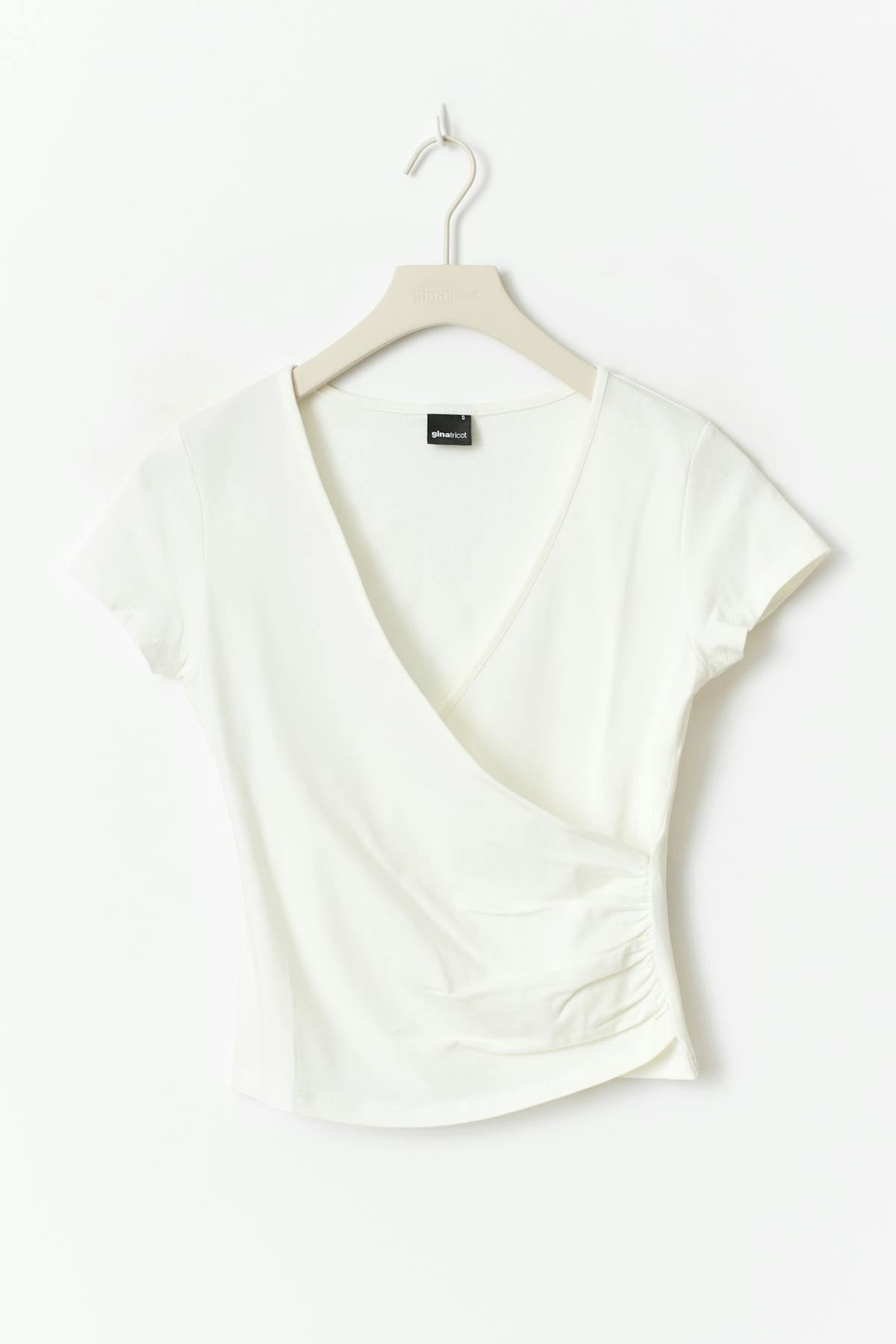 Tight wrap top - Blanc cassé