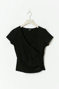 Tight wrap top - Noir