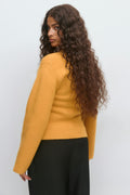 Shaped knitted cardigan - Cashmere blue