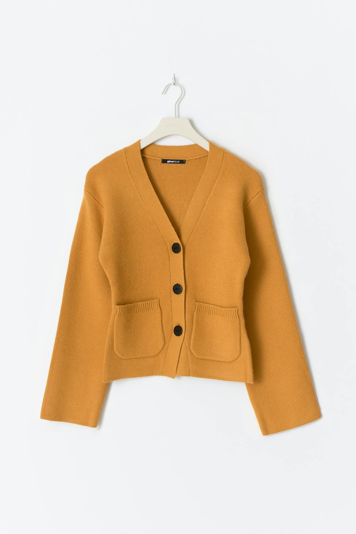 Shaped knitted cardigan - Cashmere blue
