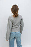 Shaped knitted cardigan - Zebra