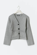 Shaped knitted cardigan - Sea turtle