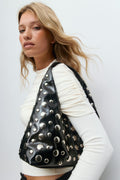 Slouchy small studded bag