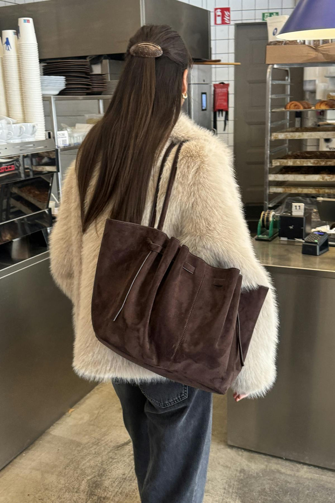 Strap detail bag - Marron foncé