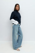 Studded jeans - Gris