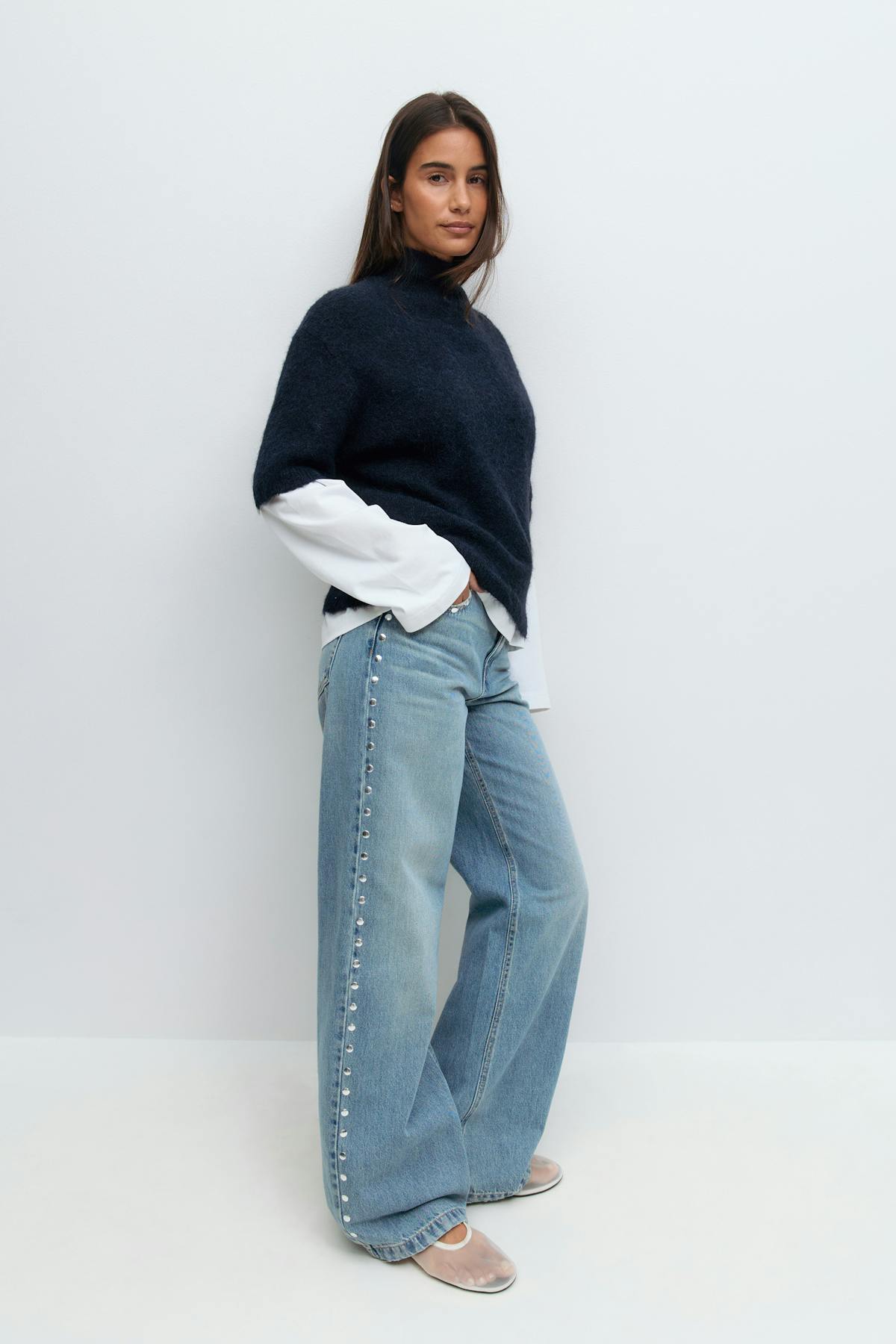 Studded jeans - Gris