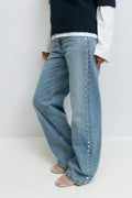 Studded jeans - Gris