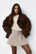 Pleated skirt - Check