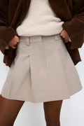 Pleated skirt - Check