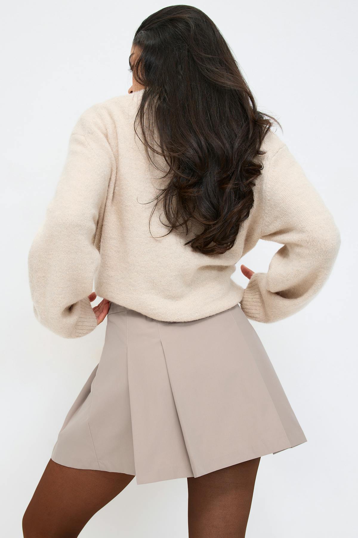 Pleated skirt - Check