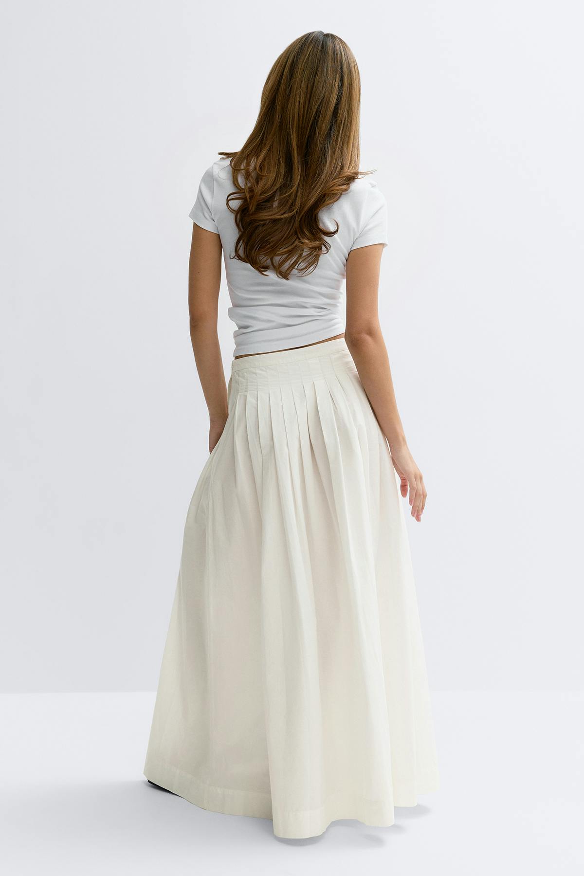 Pleated skirt - Sable