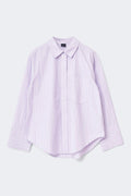 Poplin shirt - Lt blue/stripe