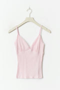 Lace detail singlet - Ballet slipper