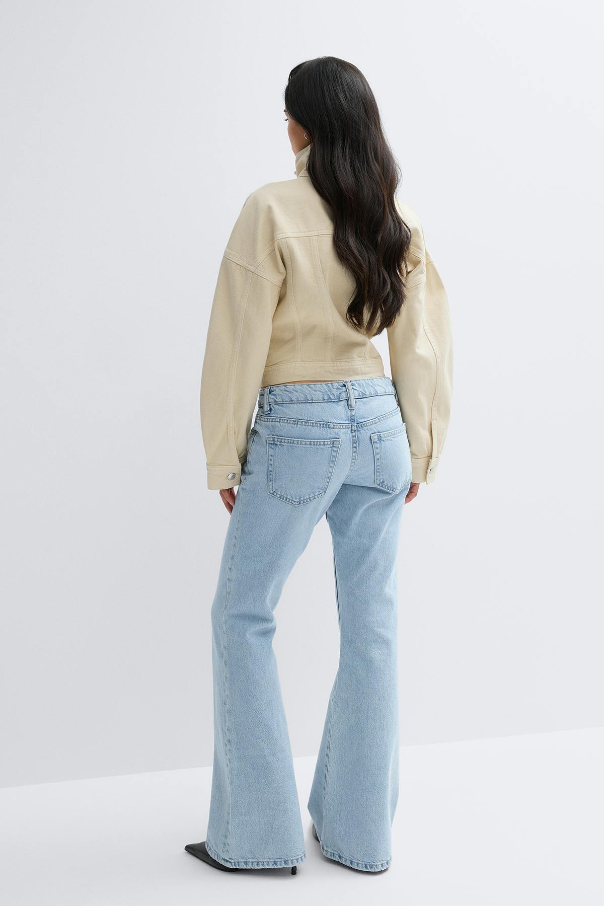 Low full length flare jeans - Bleu clair