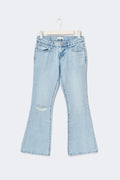 Low full length flare jeans - Bleu clair
