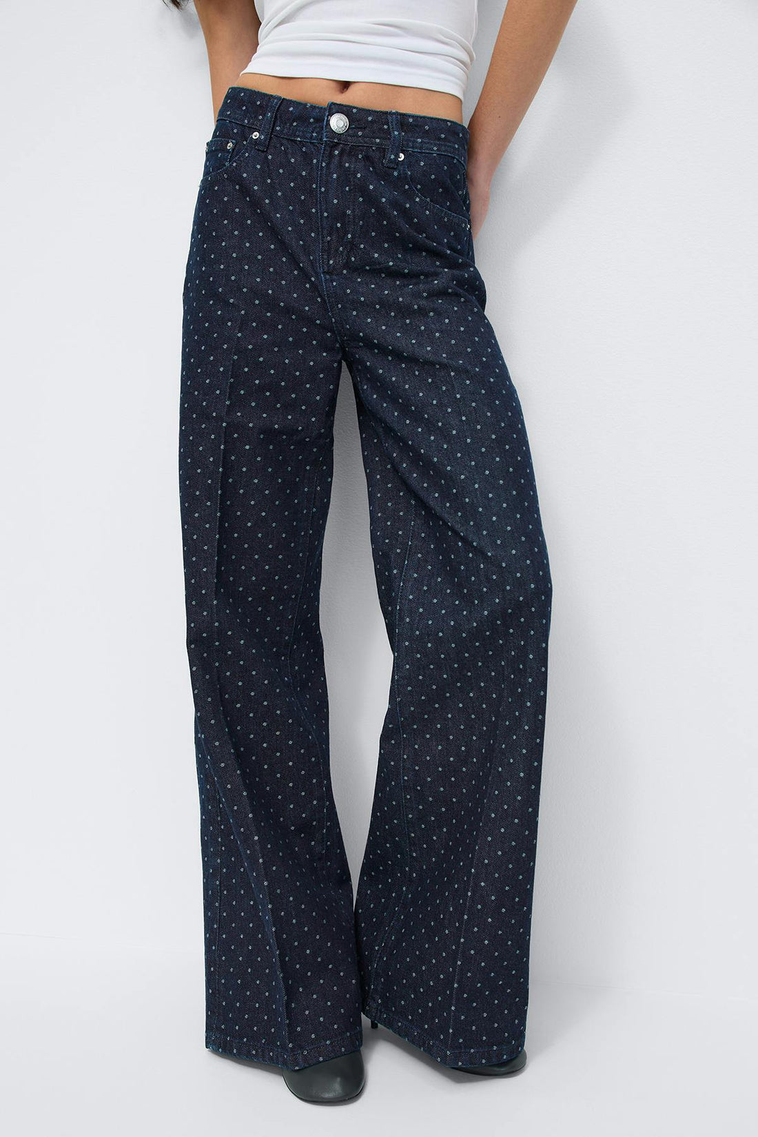 Polka dot jeans - Rinse