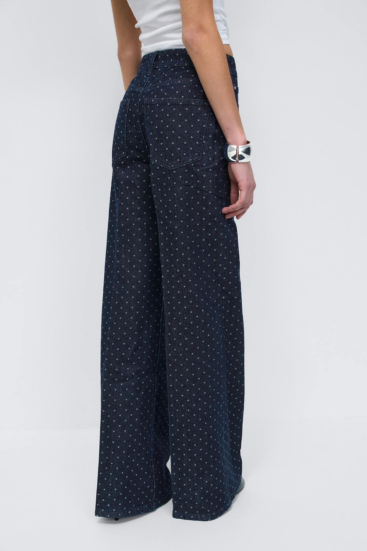 Polka dot jeans - Rinse