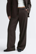 Low waist trousers - Lt grey melange