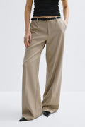 Low waist trousers - Marron foncé