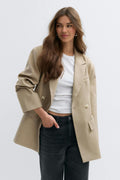 Shaped blazer - Check