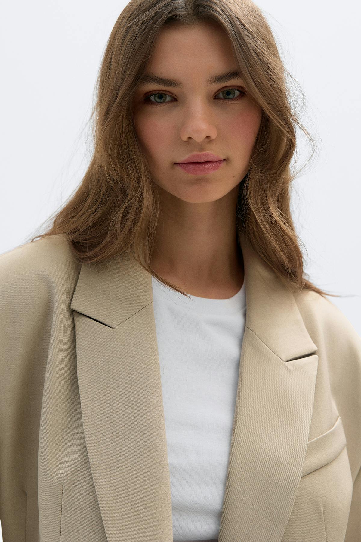 Shaped blazer - Check