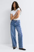 Fringe seam jeans - Bleu