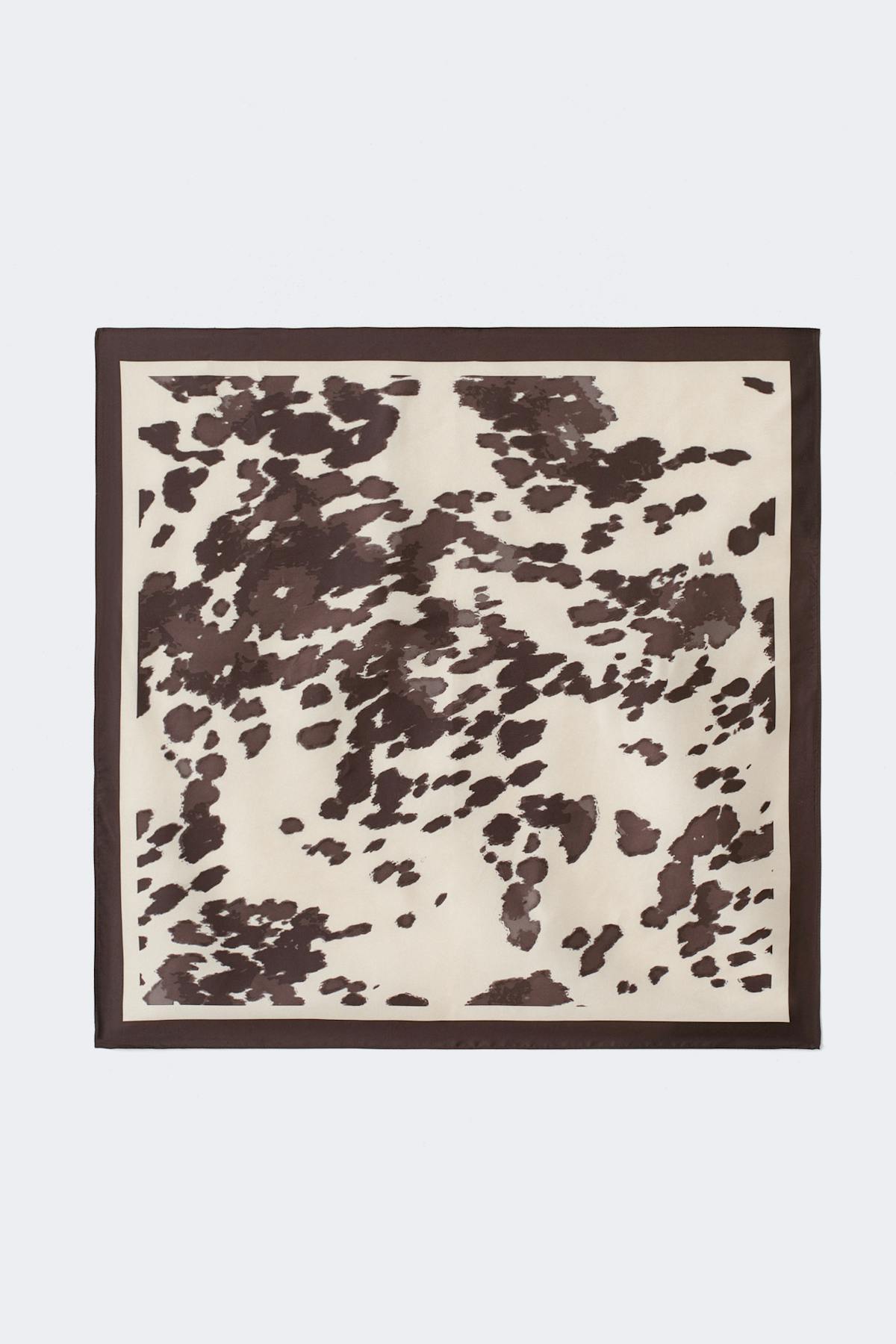 Satin scarf - Marron