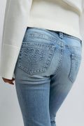 Hip hug flare jeans - Bleu clair