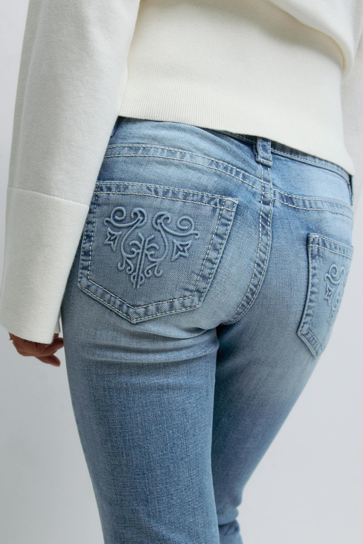 Hip hug flare jeans - Bleu clair