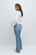 Hip hug flare jeans - Bleu clair