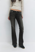 14+ hip hug flare tall jeans - Noir