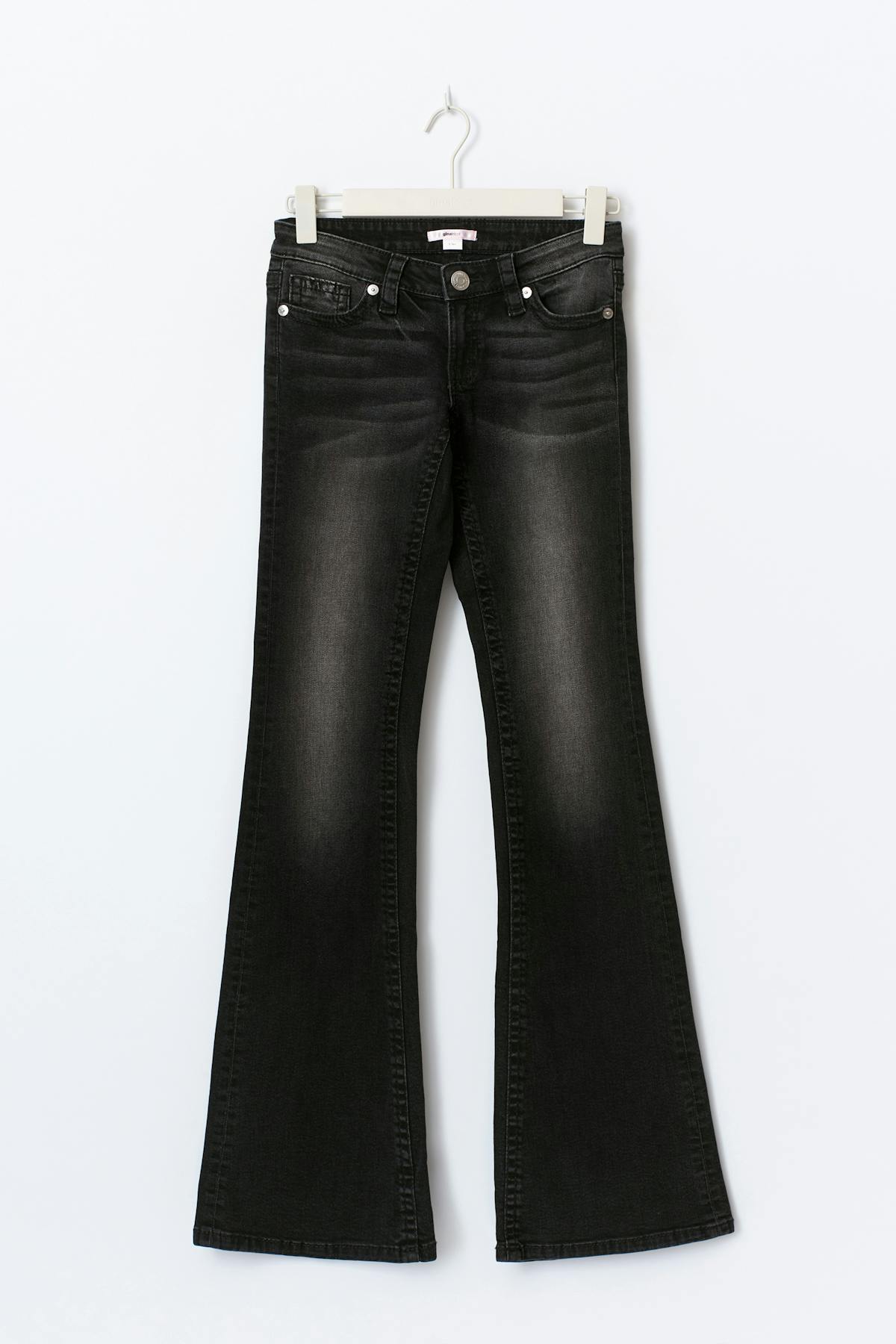 14+ hip hug flare tall jeans - Noir