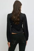14+ lace blouse - Noir