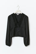 14+ lace blouse - Noir