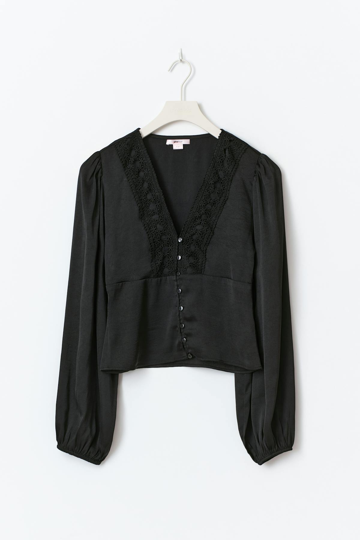 14+ lace blouse - Noir