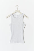 Tight fit rib tank - Noir