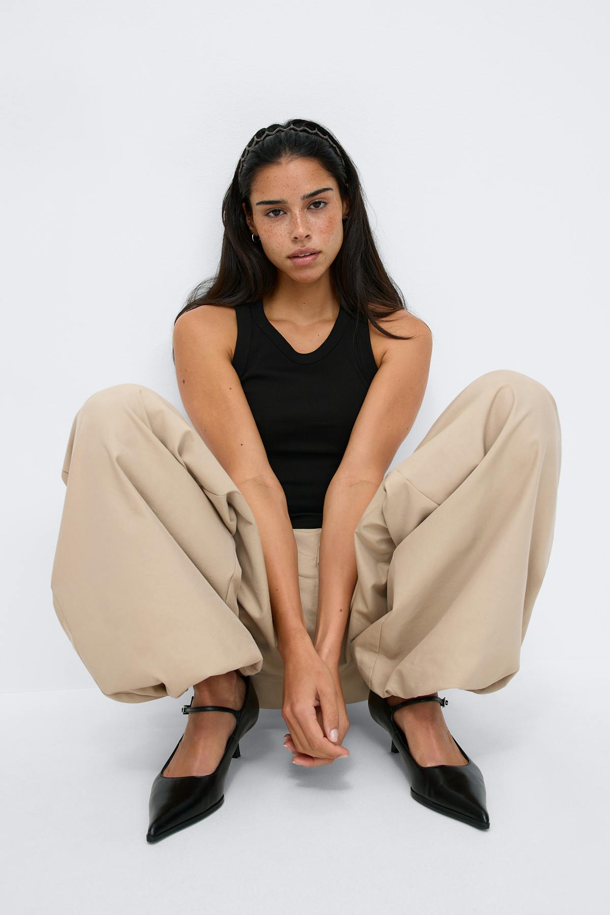 Tight fit rib tank - Blanc