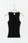Tight fit rib tank - Noir