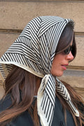 Satin scarf - White/paint