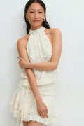 Mini lace dress - Gardenia