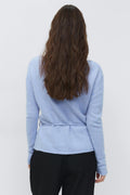 Knitted tie top - Brunnera blue