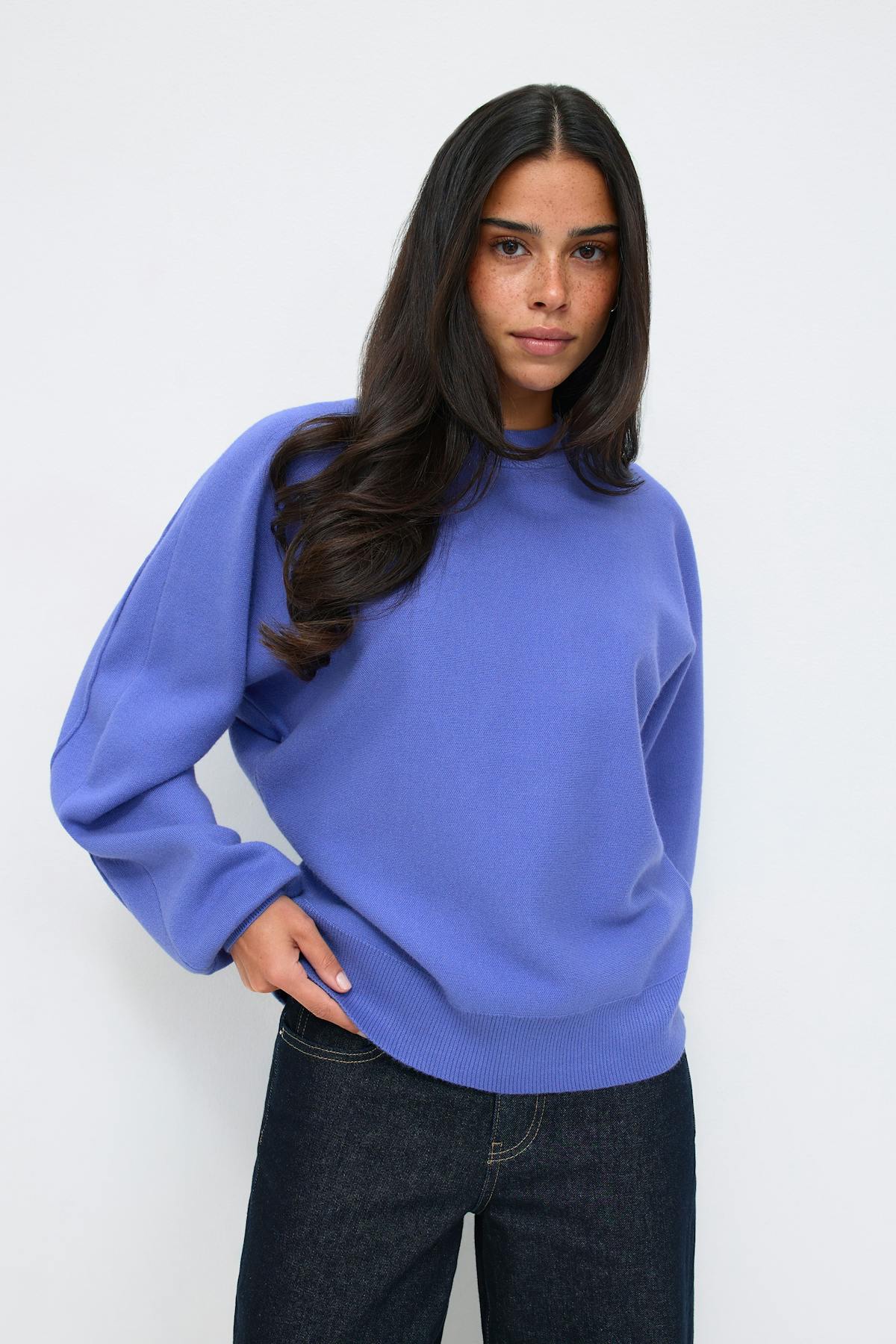 knitted sweater - Blanc