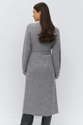 Shaped knitted dress - Vanilla yellow