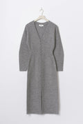 Shaped knitted dress - Vanilla yellow