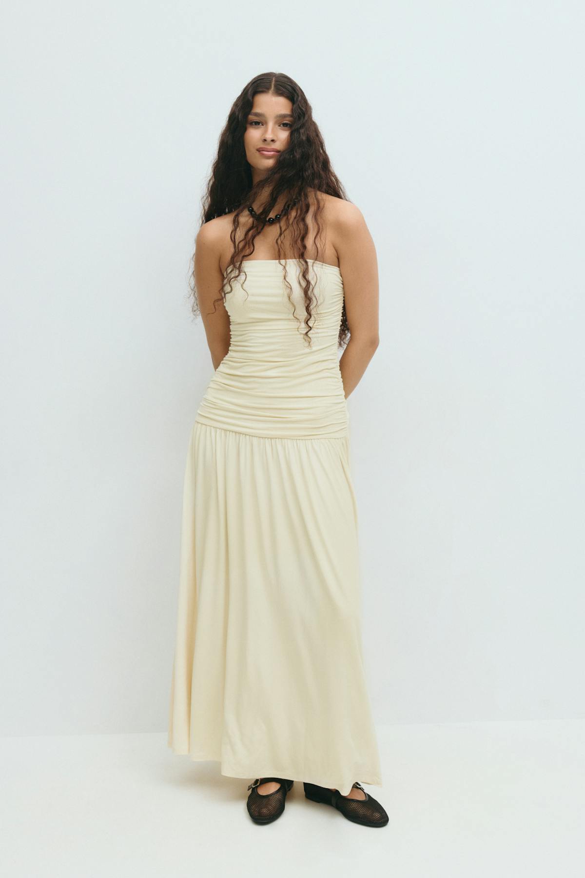 Dropped waist dress - Noir