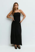 Dropped waist dress - Noir