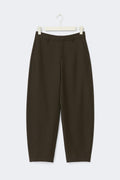 Mid waist barrel trousers - Marron foncé