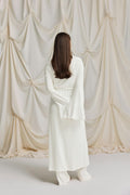 Pointelle loungwear robe - Creme