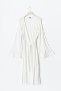 Pointelle loungwear robe