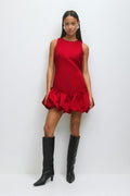 Balloon mini dress - Blanc cassé